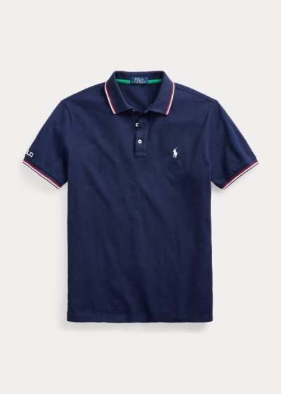 Polos Polo Ralph Lauren Hombre Azul Marino - Custom Slim Fit Mesh - MHWZS9108